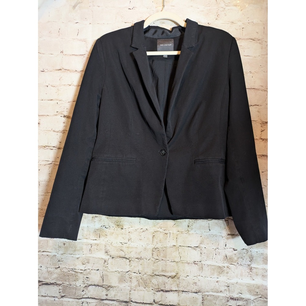The Limited Classic Blazer Women's XL In Black One Button Office Career Wear